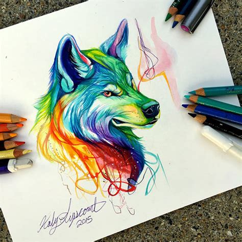 Colour Pencil Drawings Of Animals - pencildrawing2019