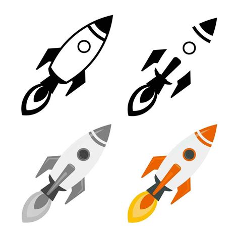 Abstract Rocket Ship Silhouette Illustration 25839704 Vector Art at Vecteezy