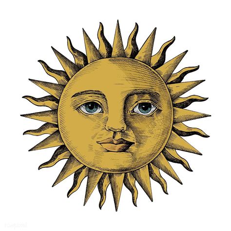 Hand drawn sun with a face | premium image by rawpixel.com ...