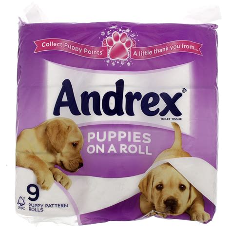 Andrex Puppies 9 Rolls – MercatCo.com