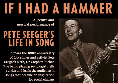 If I Had a Hammer: Pete Seeger’s Life in Song || Teatro Santa Ana at La Biblioteca | Discover ...