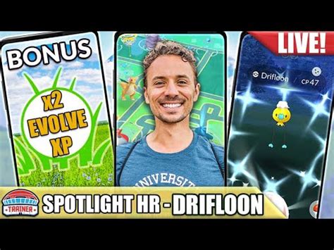 Shiny DRIFLOON Spotlight Hour | Pokémon GO - YouTube