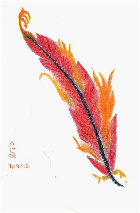 Phoenix feather by CecSalyers on DeviantArt