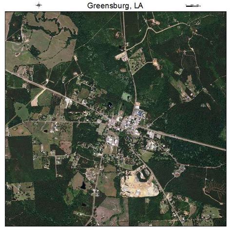 Aerial Photography Map of Greensburg, LA Louisiana