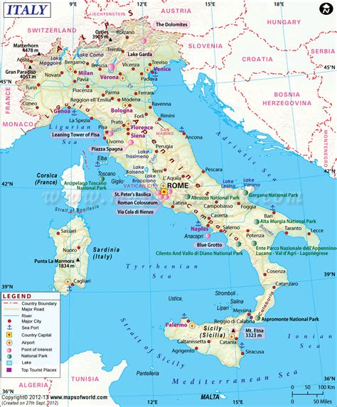 Italy Map, Map of Italy | Italy map, Italy road trips, Detailed map of italy