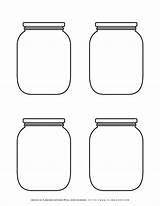 Mason Jar Template Printable Free Sketch Coloring Page sketch template