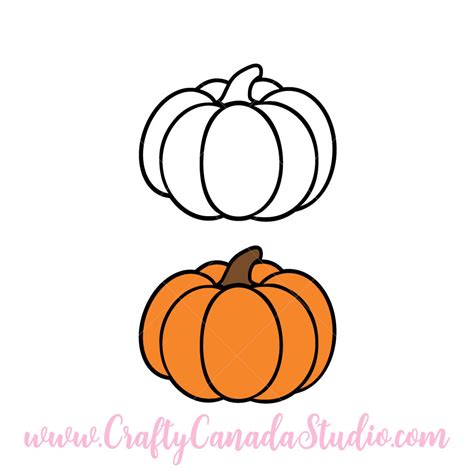 Pumpkin SVG - Crafty Canada Studio