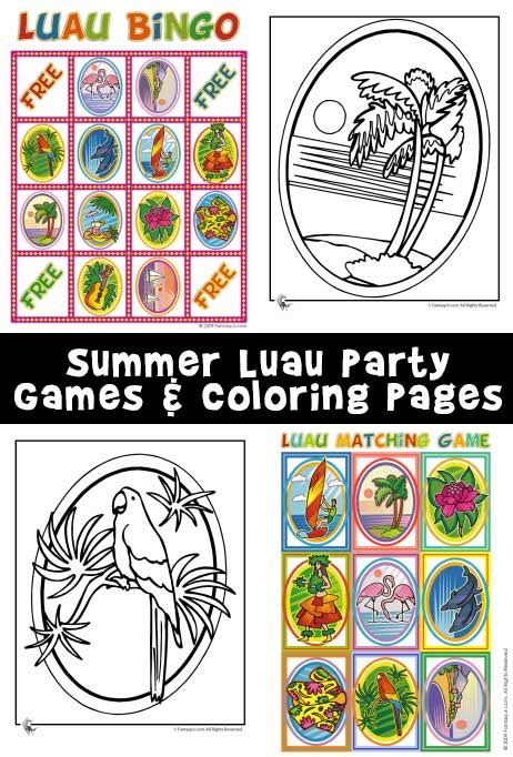 Luau Party Ideas, Luau Games, Luau Bingo and Luau Recipes