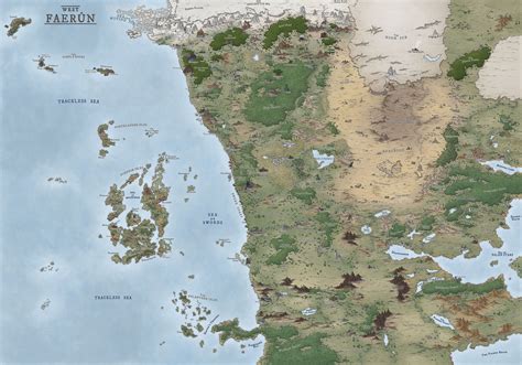 Faerun Map 5e (Forgotten Realms) By ForgottenRealmsArt On, 54% OFF