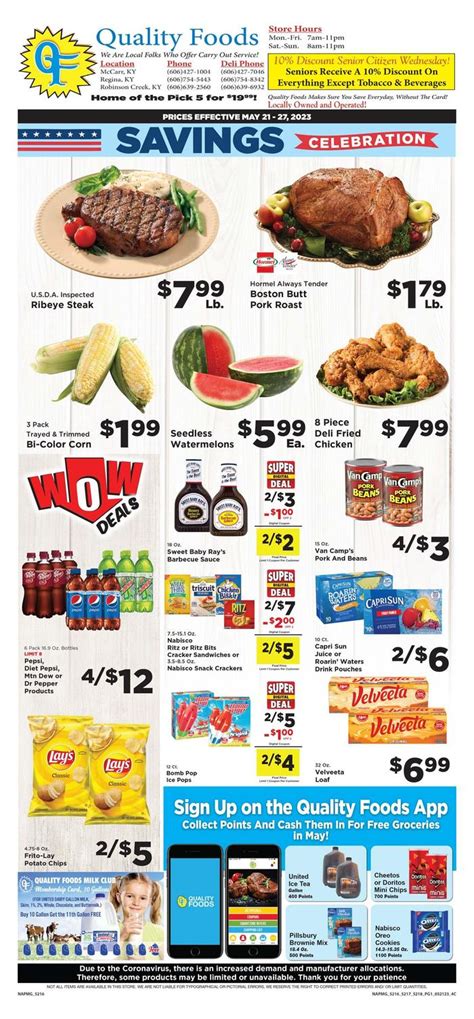 Quality Foods - Robinson Creek | Ad Specials