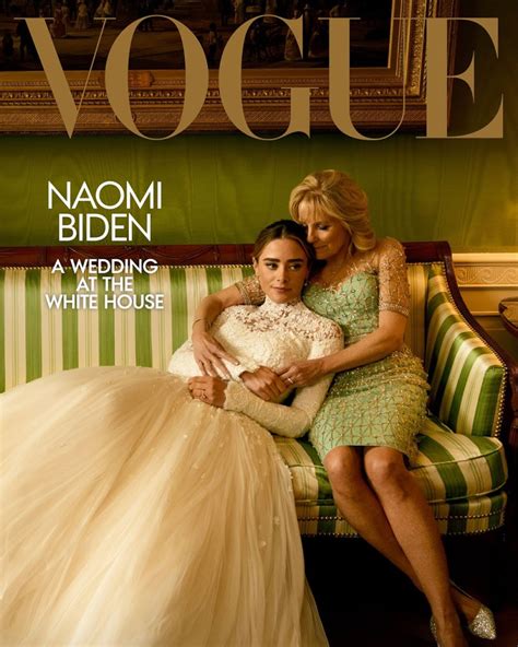 Jill Biden Sparkles on Vogue Cover With Naomi Biden in Wedding Dress