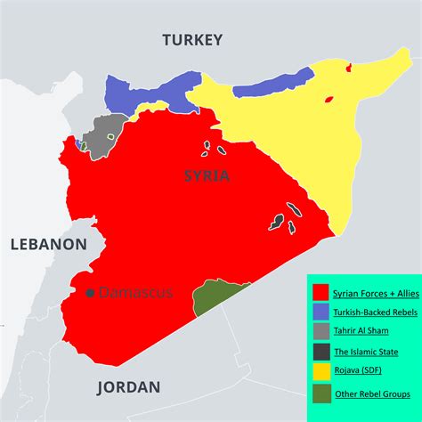 Syrian Civil War Map, February 2021 : MapPorn