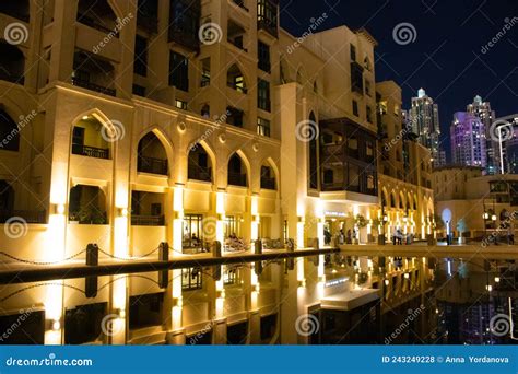 Souk Al Bahar Dubai Downtown Lakeside UAE Editorial Stock Photo - Image of asia, center: 243249228