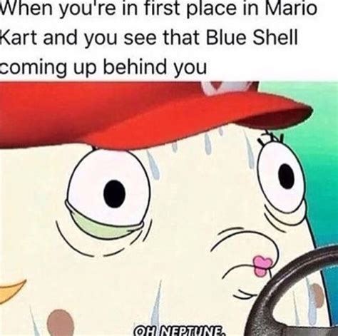 *Warning Sound Starts Playing* | Mario Kart Blue Shell | Know Your Meme