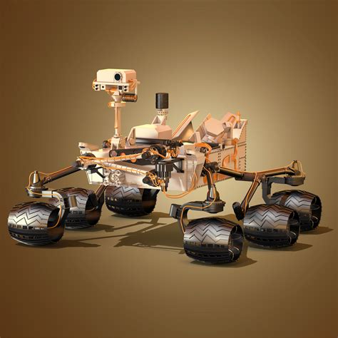 nasa mars rover curiosity 3d model