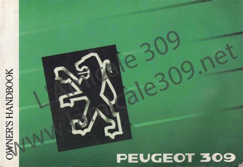 1990 - Peugeot 309 English Owner's Handbook by L'Amicale 309 - Issuu