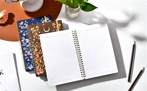 Amazon.com : Spiral Notebook - 3 Pack A5 Notebooks Spiral Bound with ...