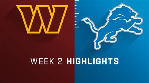 Washington Commanders vs. Detroit Lions highlights | Week 2