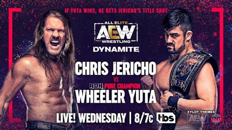 Wheeler Yuta vs. Chris Jericho Set For 8/3 AEW Dynamite, Updated Card