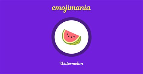 🍉 Watermelon emoji Copy & Paste - Emojimania