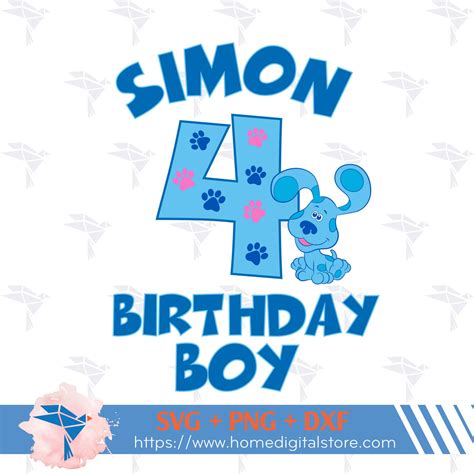 Blues Clues Birthday SVG, PNG, DXF