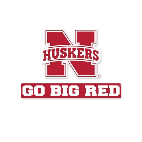 Go Big Red Vinyl Decal | Football vinyl decal, Nebraska huskers football, Husker football