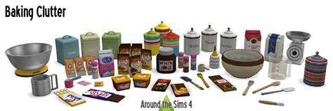 Around the Sims 4 | Custom Content Download | Kitchen Baking Clutter