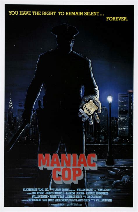 Maniac Cop (1988) | Maniac cop, Horror movie posters, Slasher movies