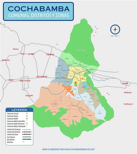 Mapas de Cochabamba - Cochabamba Bolivia