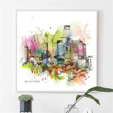 Minneapolis Skyline - Etsy