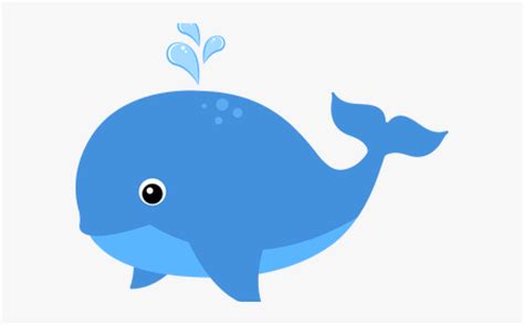 Blue Whale Clipart Color Blue - Cute Ocean Animal Clipart , Free Transparent Clipart - ClipartKey