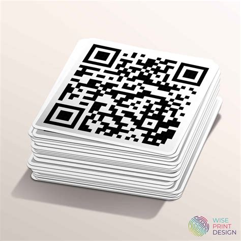 Wise Print & Design Shop - QR Code Stickers Labels and Decals