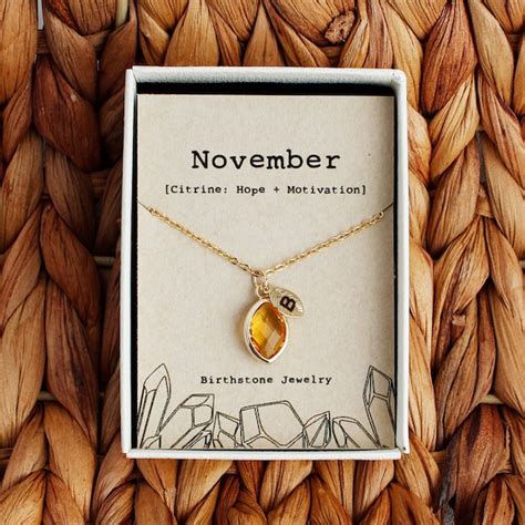 November Birthstone Jewelry - Etsy