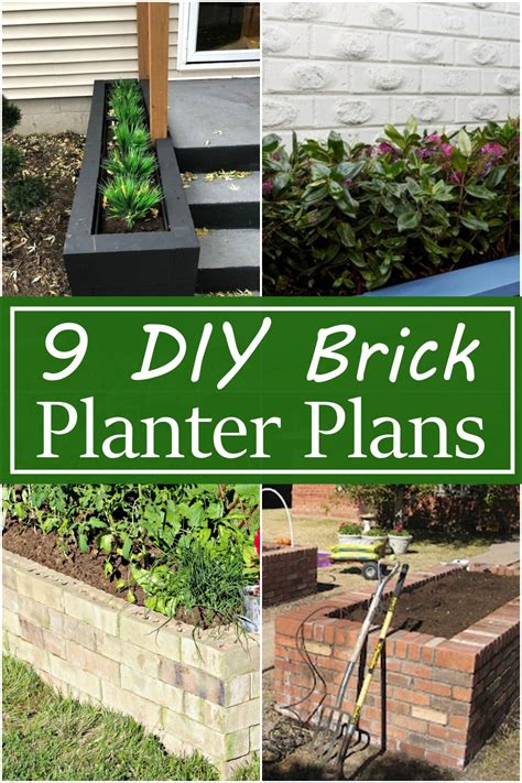 9 DIY Brick Planter Plans - DIY Crafts