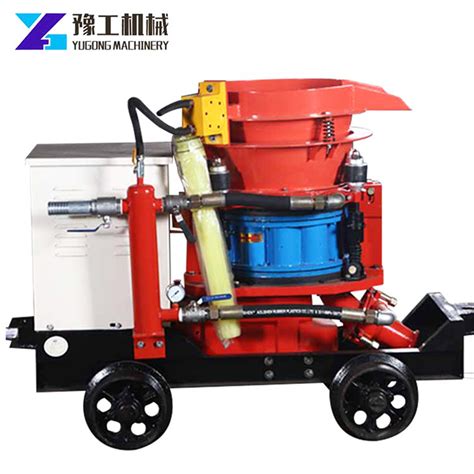 Construction Equipment Concrete Cement Mortar Spraying Shotcrete Machine - China Dry and Wet ...