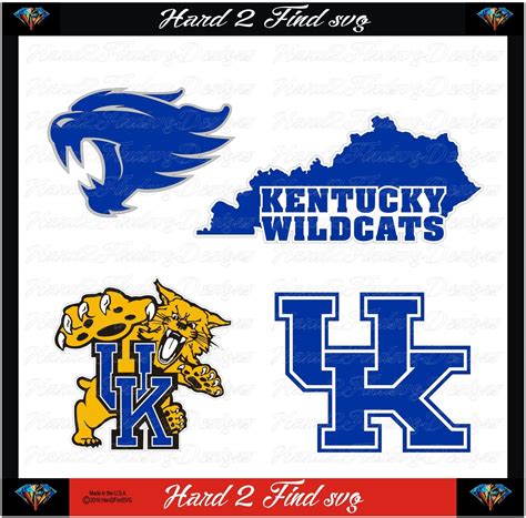 Kentucky Wildcats New College Design SVG Files, Cricut, Silhouette Studio, Digital Cut Files