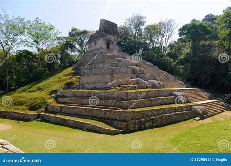 Pyramid. Palenque, Mexico stock image. Image of archaeology - 25298651