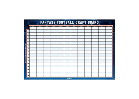 Invaluable fantasy football printable draft board | Vargas Blog