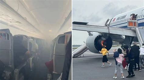 Nine passengers injured as plane makes terrifying emergency landing ...