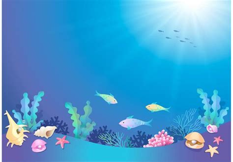 Free Vector Cartoon Underwater World 88219 Vector Art at Vecteezy