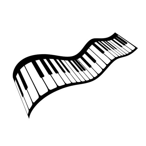 16.8cm*11.6cm Music Sheet Piano Keys Vinyl Car Styling Stickers Black ...