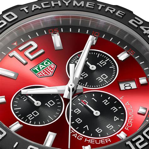 Tag Heuer Formula 1 Chronograph Red Dial Red Rubber Strap | New York ...