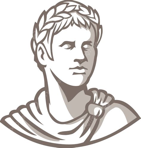 Ancient Roman Emperor Bust Mascot Brand Artwork Identity Vector, Brand, Artwork, Identity PNG ...