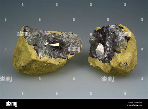 Celestine geode from Tunesia Stock Photo - Alamy