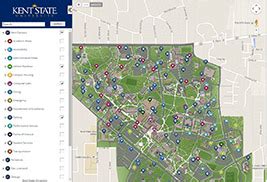 News: Kent State Launches New Interactive Campus Map