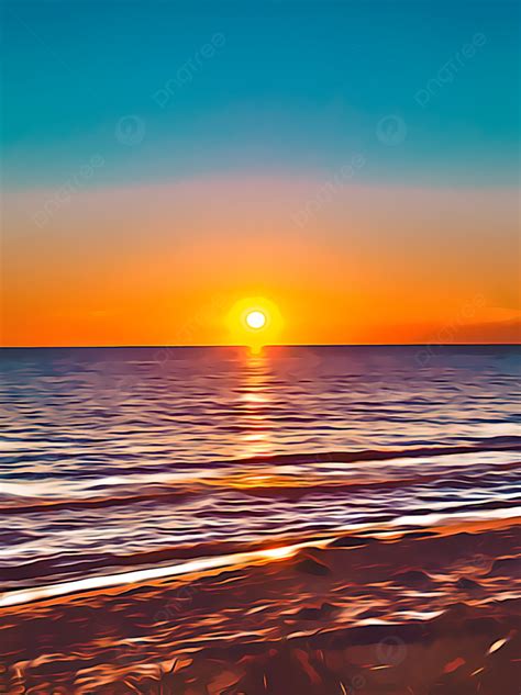 Beach Sea Sunset Background Beautiful Romantic Wallpaper Image For Free Download - Pngtree