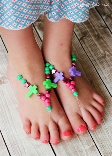 How to Make Barefoot Sandals (Kids’ Craft Idea) - Positively Splendid ...