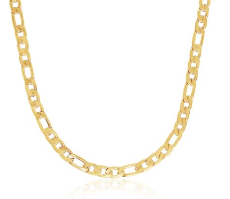 Gold Figaro Necklace Chain – Siân Jewellery