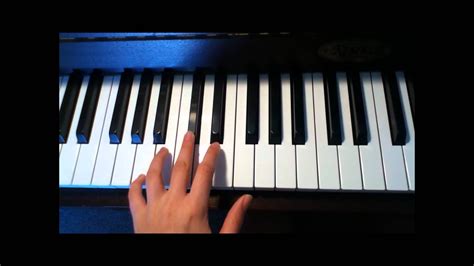 2 minute tutorial - The Four Chord Song - Piano - YouTube