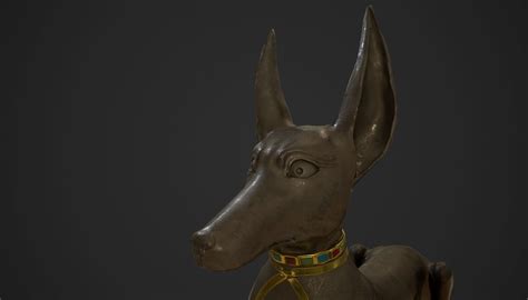 3D model Anubis jackal statue VR / AR / low-poly | CGTrader